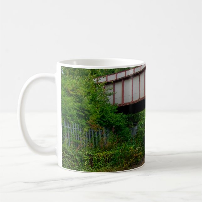 Caneca De Café Trem Colne Bound Deixando Burnley Barracks Railway (Esquerda)