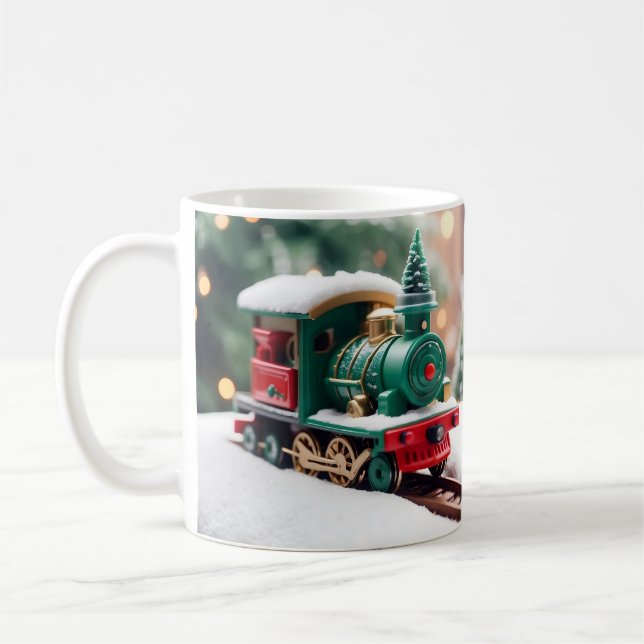 Caneca De Café Trem de Brinquedo Festivo (Esquerda)