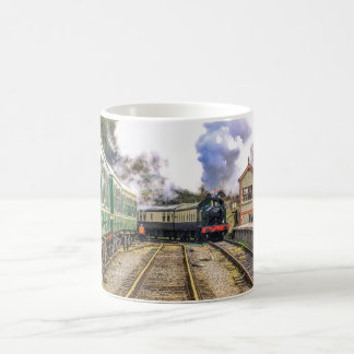 Caneca De Café Trem De Comboio A Vapor