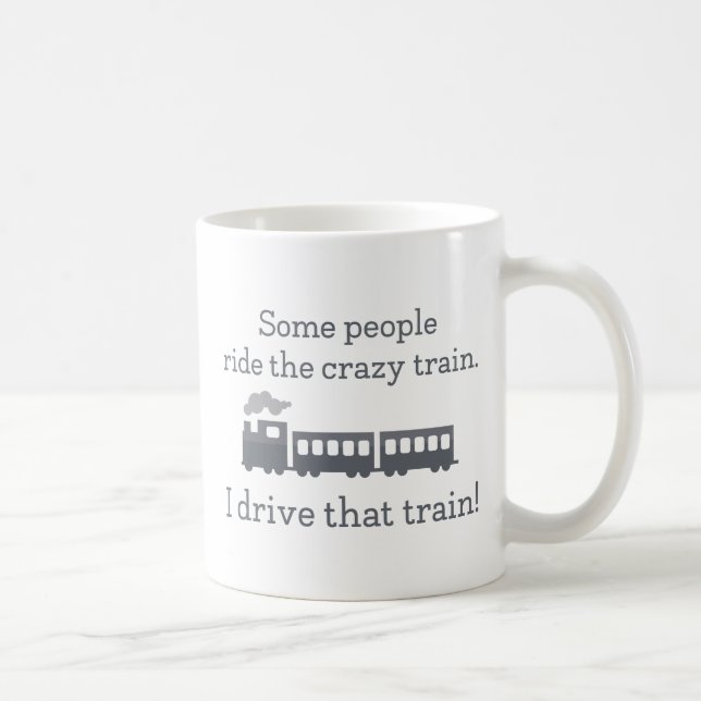 Caneca De Café Trem Louco (Direita)