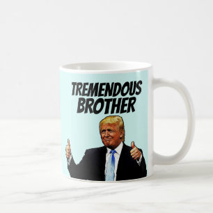 CANECA DE CAFÉ TREMENDO IRMÃO CAFÉ MUG, DONALD TRUMP
