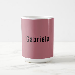 Caneca De Café Trendência Profissional de Cor Dourada com rosa
