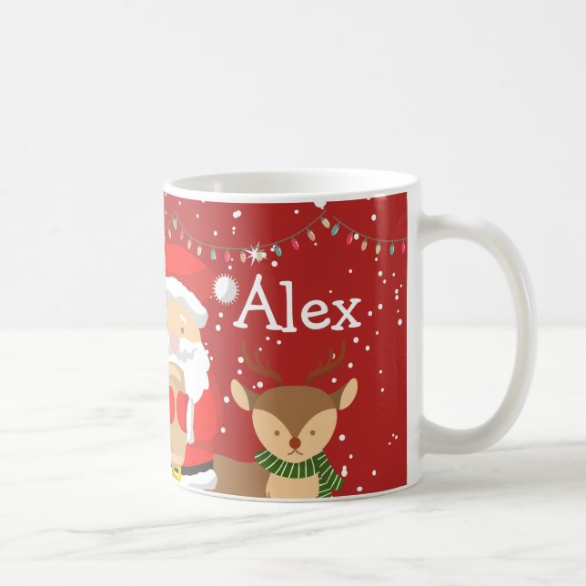 Caneca De Café Trendência retrorreflectora personalizada e Natal  (Direita)