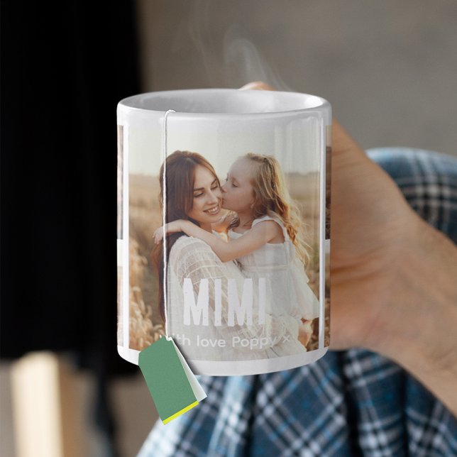 Caneca De Café Trendy 5 Photo Collage Mimi (Criador carregado)