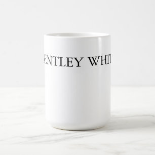 Caneca De Café Trendy Chic White Na moda Simple Simple Plain Your