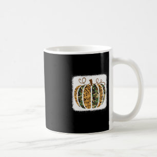 Caneca De Café Trendy Leopard Camo Pumpkin Animal Print Cheetah F