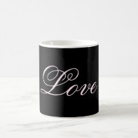 Trendy Love Calliografia Script Black
