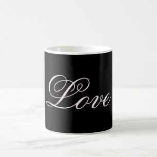 Caneca De Café Trendy Love Calliografia Script Black