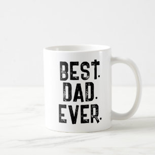 CANECA DE CAFÉ TRENDY MELHOR PAI NUNCA TIPOGRAFIA BRANCA