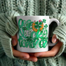 Trendy "One Lucky Teacher" Horsfere Pencil Mug