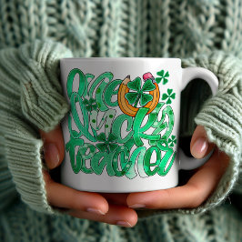 Caneca De Café Trendy "One Lucky Teacher" Horsfere Pencil Mug