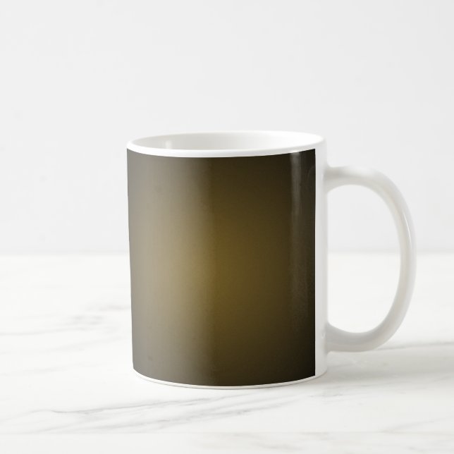 Caneca De Café Trendy Tan e Black Grainy Vignette (Direita)