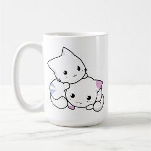 Caneca De Café Trendy Whiskers: Mug de Gato de Amor