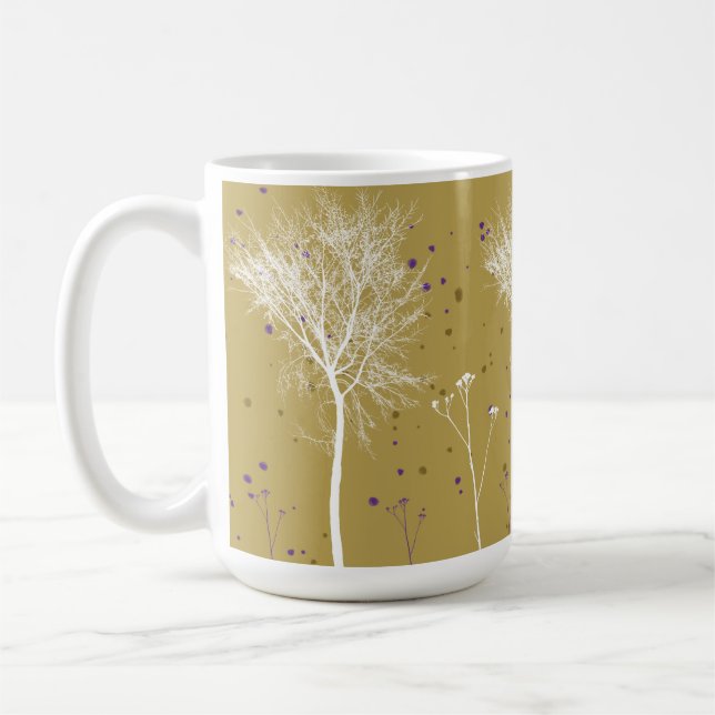 Caneca De Café Trendy White Tree (Esquerda)
