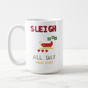 Caneca De Café Trenó Natal Todo o Dia