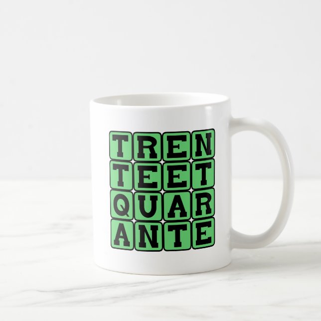 Caneca De Café Trente Et Quarante, Jogo de Cartas Francês (Direita)