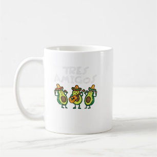 Caneca De Café Tres Amigos Avocados Guac Cinco De Mayo Fiesta Mex