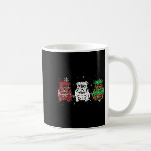 Caneca De Café Três Bulldog Inglês Fofo Natal Para Mulheres Homen