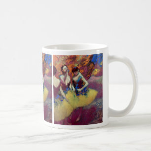 Caneca De Café Três Dançarinos em Camisas Amarelas por Degas
