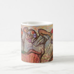 Caneca De Café Três dançarinos russos por Edgar Degas