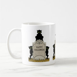 Caneca De Café Três Diabinhos Feliz Dia das Bruxas