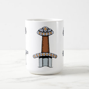 Caneca De Café Três Espadas de Viking Hilts