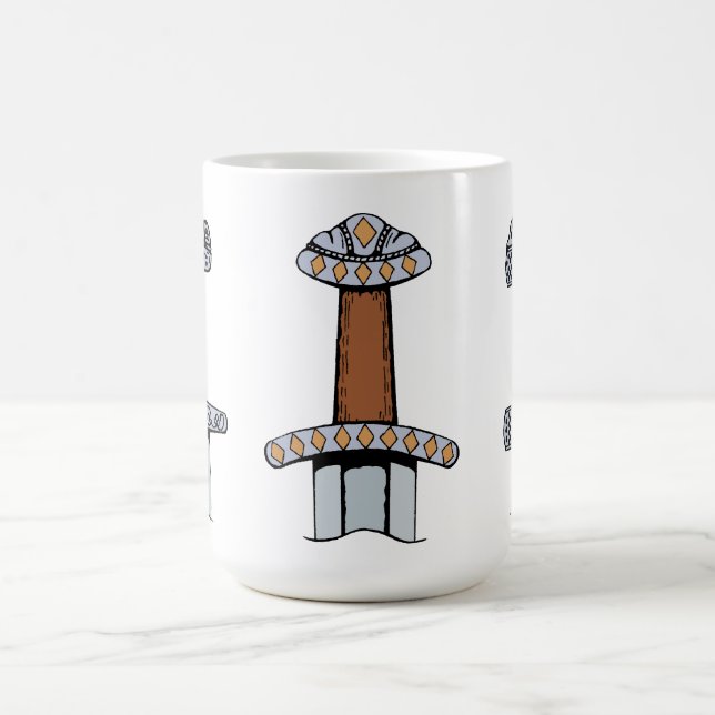 Caneca De Café Três Espadas de Viking Hilts (Centro)