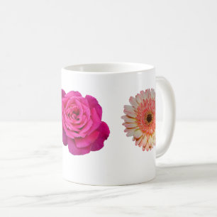 Caneca De Café Três flores padrão