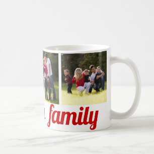 Caneca De Café Três fotos da família e a coleção de fotos do 