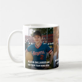 Caneca De Café Três Fotos de Esportes | Ímã de Foto Personalizado