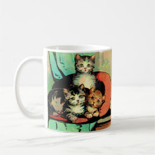 Caneca De Café três gatinhos