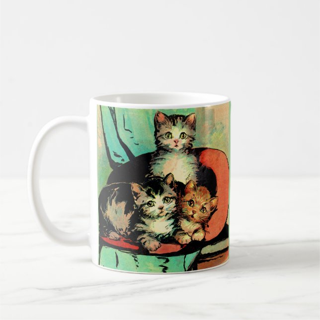Caneca De Café três gatinhos (Esquerda)
