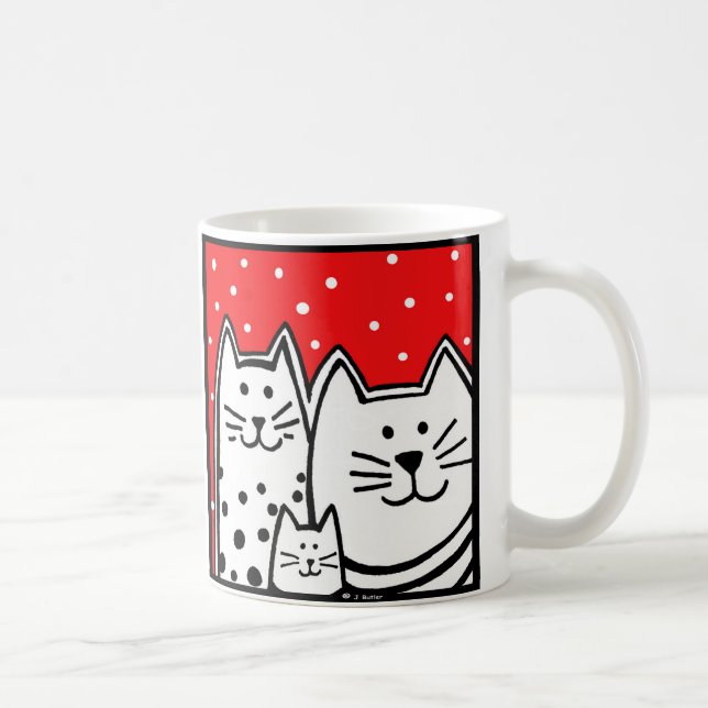 Caneca De Café Três gatinhos (Direita)