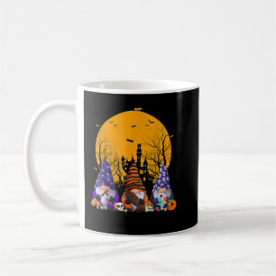 Caneca De Café Três Gnomos Feliz Halloween Call Candy Corn Pumpk