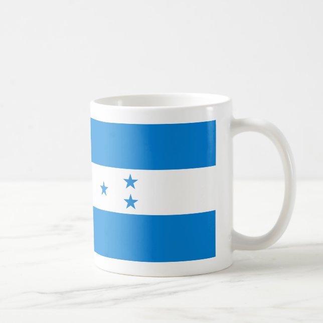 Caneca De Café Tres Honduranianos Leches Café Mug com Bandeira (Direita)