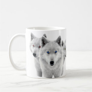 Caneca De Café Três Lobos Brancos