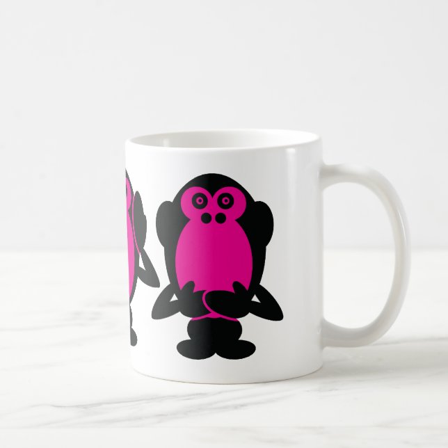 Caneca De Café Três macacos sábios (Direita)
