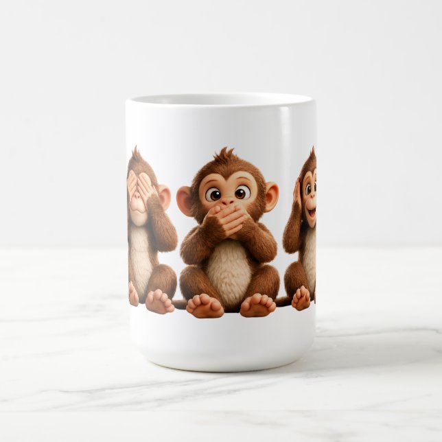 Caneca De Café Três Macacos Sábios (Centro)
