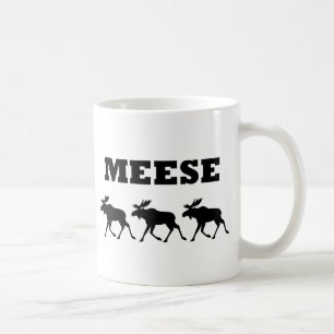 Caneca De Café Três Meese engraçado