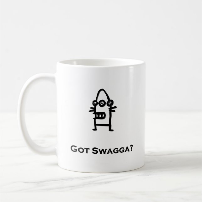 Caneca De Café Três Olhos Bot Pegaram Swagga (Esquerda)
