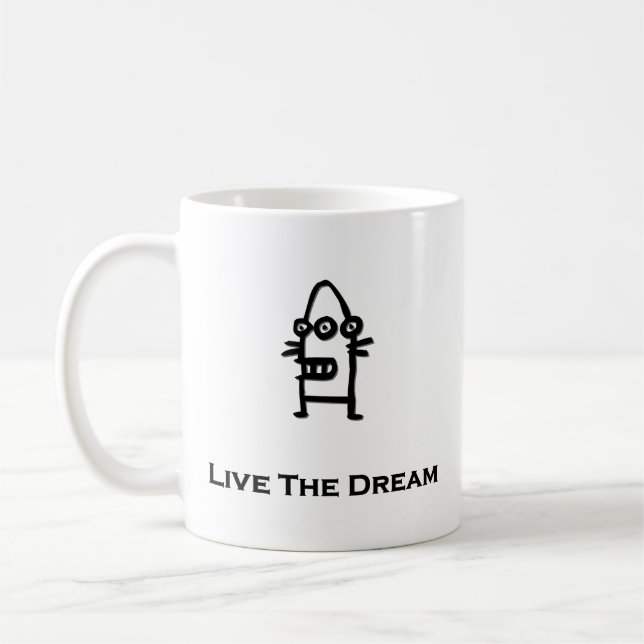 Caneca De Café Três Olhos Bot Vive O Sonho (Esquerda)