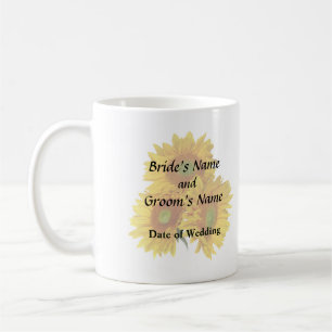 Caneca De Café Três Ouros Girassóis