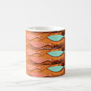 Caneca De Café Três padrões de peixe Thunder_Cove