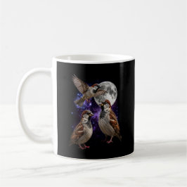 Caneca De Café Três Pardais Lua Espaço Central Vintage Retro 