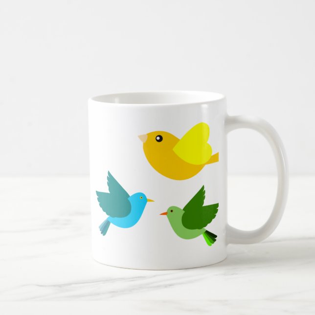 Caneca De Café Três Passarinhos (Direita)