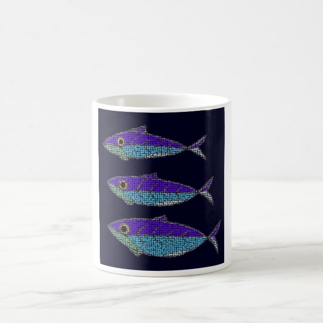 Caneca De Café três peixes (Centro)