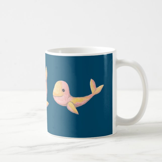 Caneca De Café Três pequenas baleias felizes Mug (Direita)