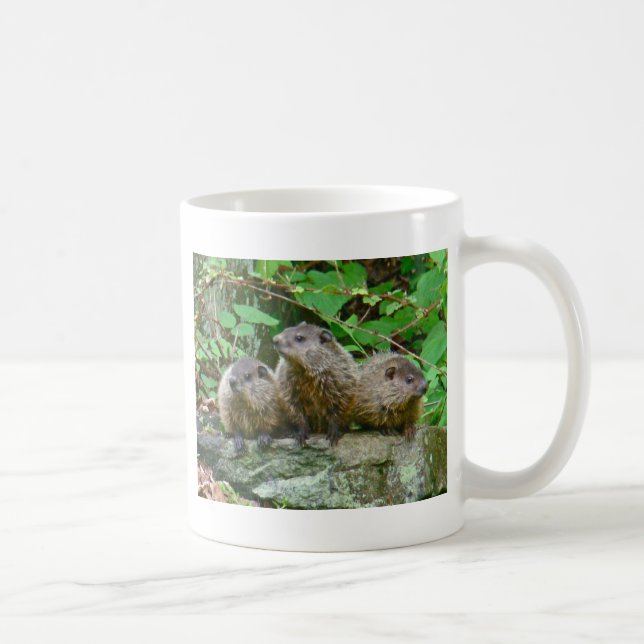 Caneca De Café Três Pequenos Marmotas (Direita)