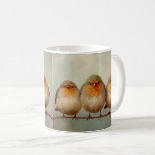 Caneca De Café Três Pequenos Robins