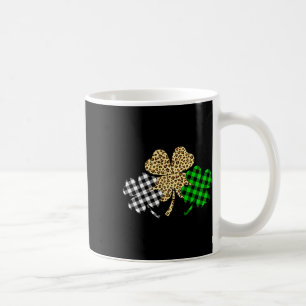 Caneca De Café Três Shamrocks Leopardo Xadrez Buffalo Rua Patrick